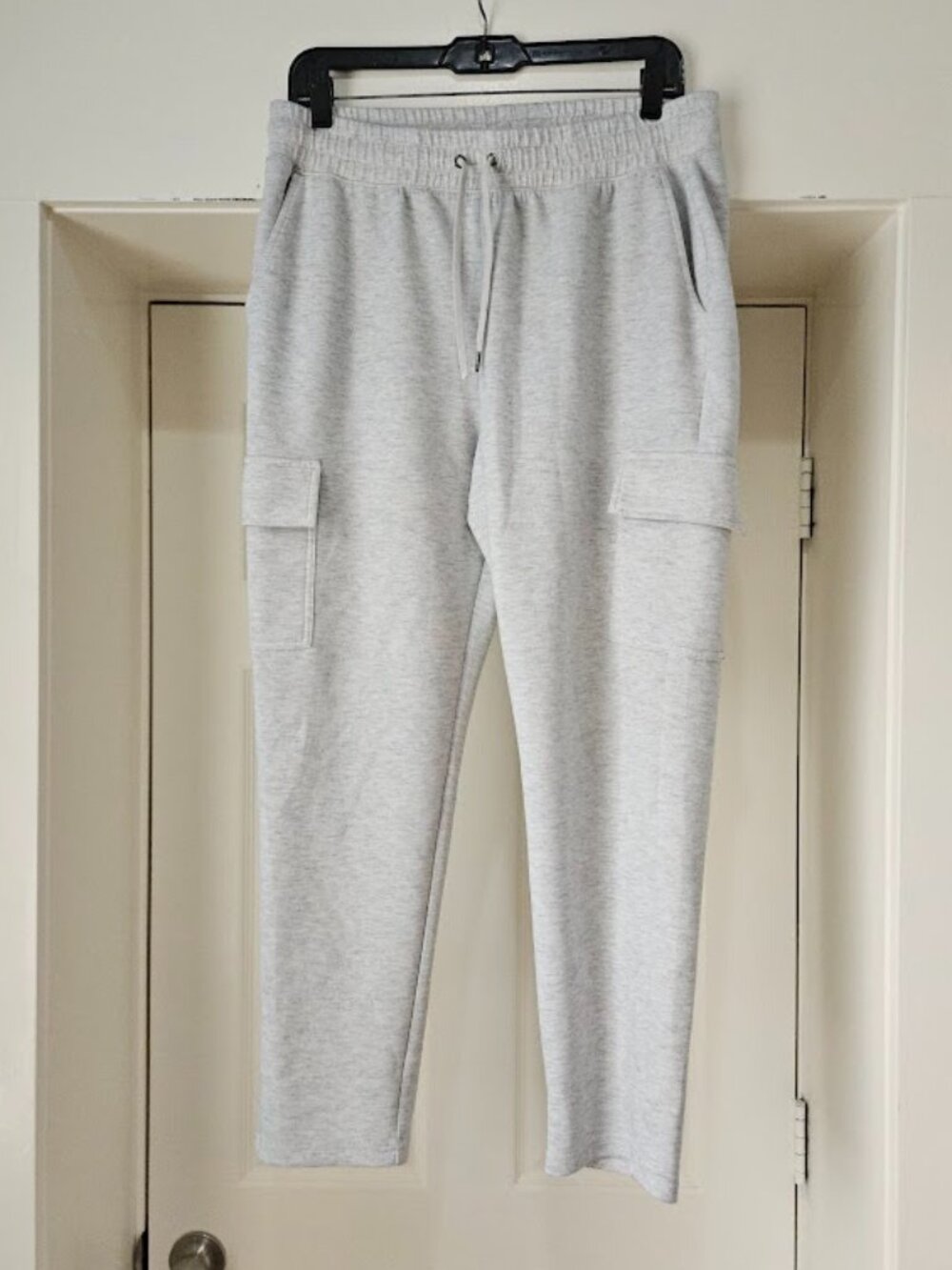 Active Life Grey Drawstring Cargo Joggers Pants Gray Lounge Workout Gym Large